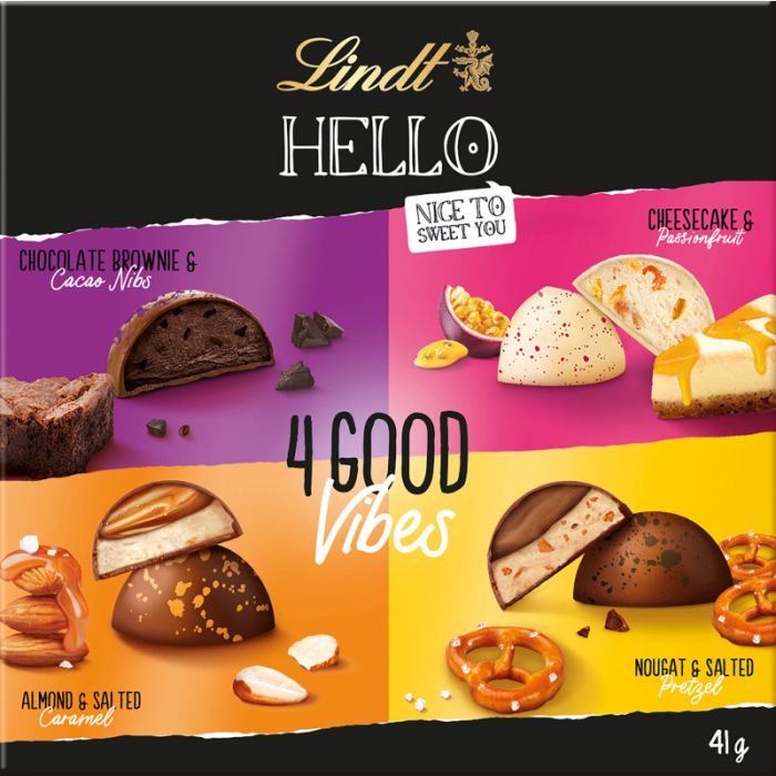 Lindt HELLO 4 Good Vibes 41g -4000539142062