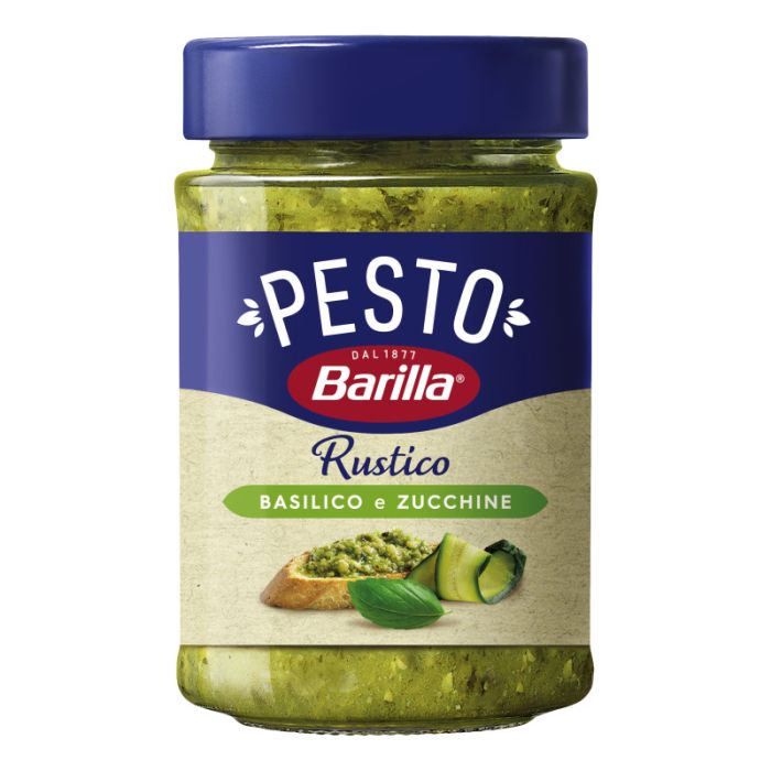 Barilla Pesto Rustico Basil & Zuc 200g-8076809576598