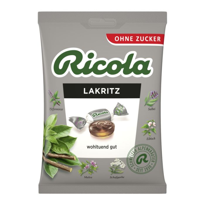 RICOLA LAKRITZ ohne Zucker 75g-7610700017890