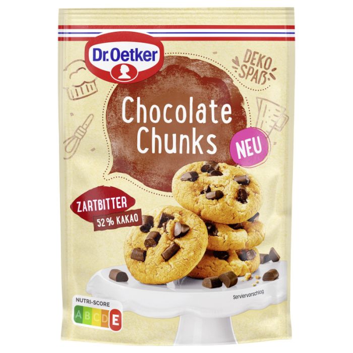 Dr. Oetker Chocolate Chunks Zartbitter RAC MB 100g-4000521030896