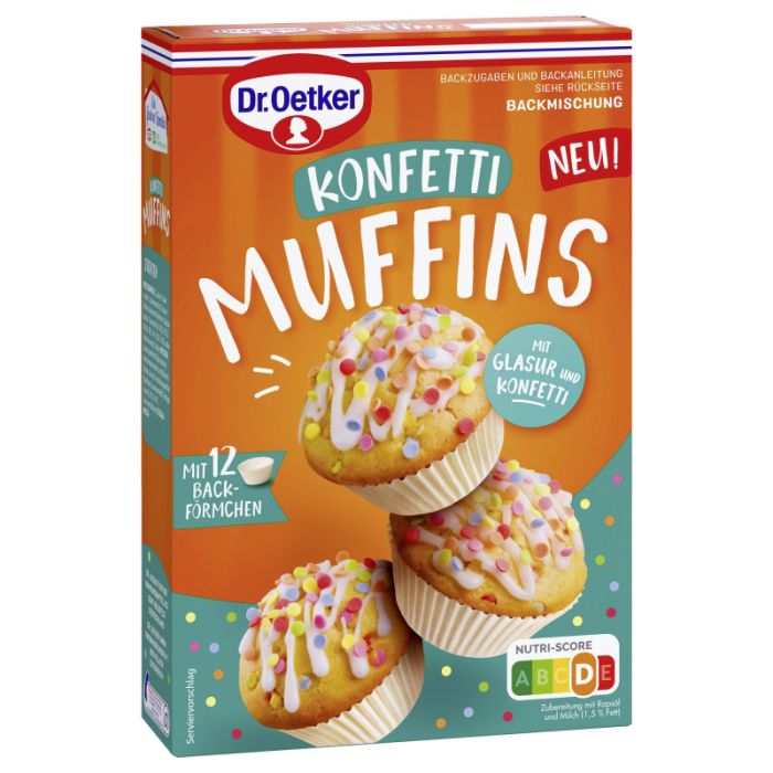 Dr. Oetker Konfetti Muffins 360g-4000521034627