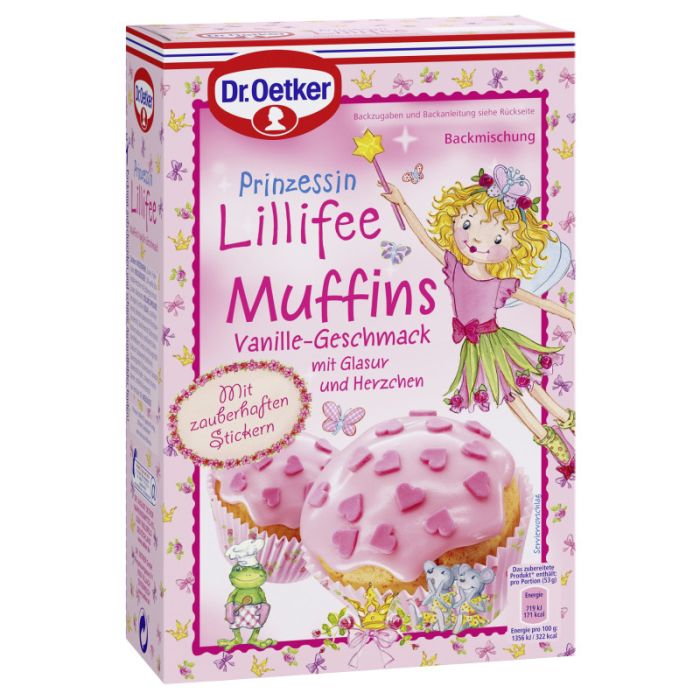 Dr. Oetker Prinz. Lillifee Muffins Vanille 397g-4000521500207