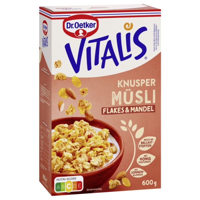 Dr. Oetker Vitalis Knuspermüsli Flakes+Mandeln 600g-4000521661700