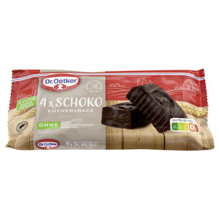 Dr. Oetker fertiger Kuchensnack Schoko 4er RAC MB 140g-4000521037376