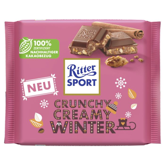 Ritter Sport 100G Crunchy Creamy Winter Tafel-4000417694218