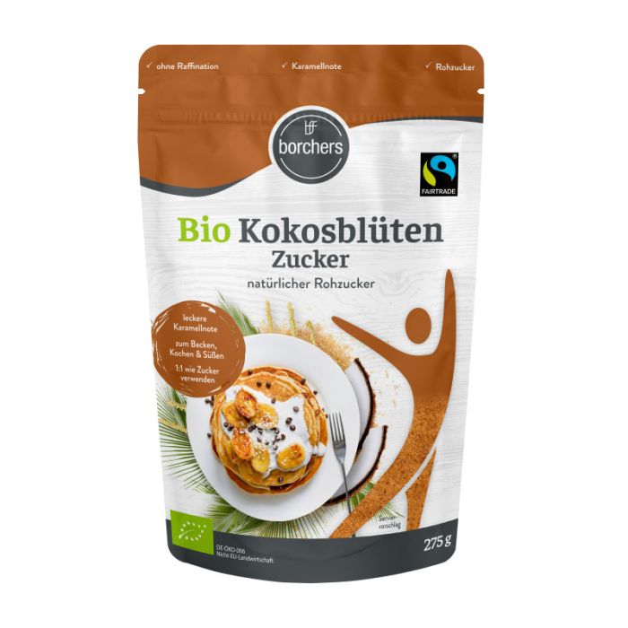 borchers Bio Premium Kokosblütenzucker Fairtrade 275g-4260175670729