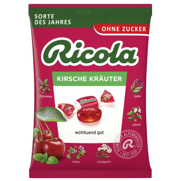 Ricola Kirsch Kräuter ohne Zucker 75g-7610700022825