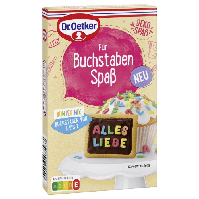 Dr. Oetker Für Buchstaben Spaß Bunter Mix 50g-4000521037987