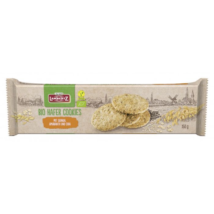 Lambertz Bio-Hafer-Cookies unschokoliert 150g-4006894477504