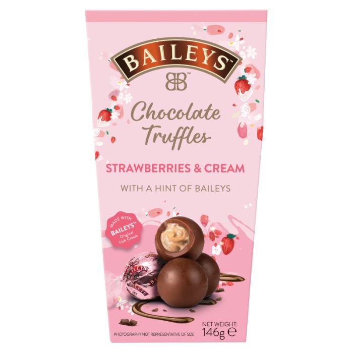 Baileys Chocolate Truffles Strawberries & Cream 146g-5099872018874