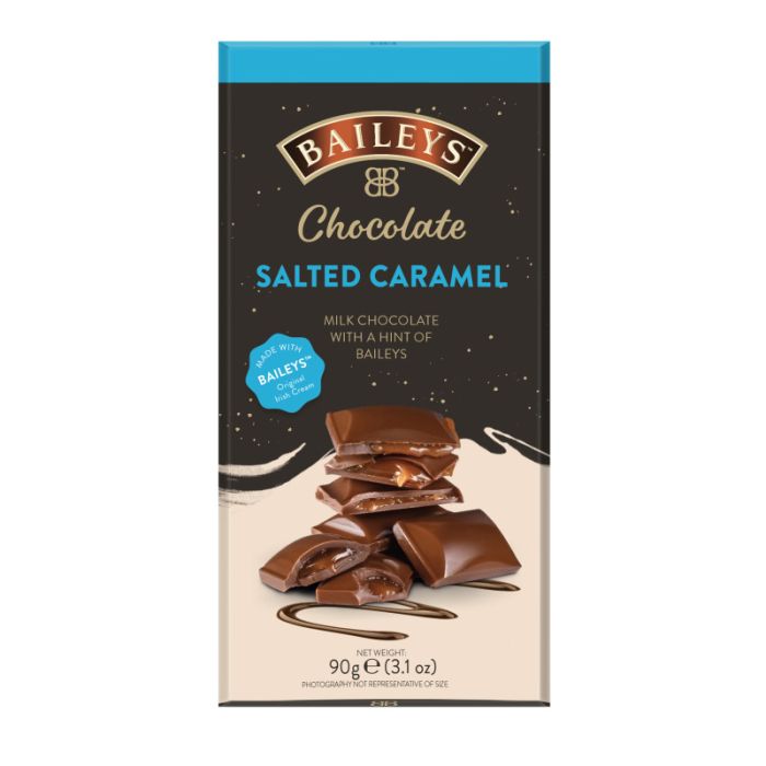 BAILEYS Salted Caramel Milk Chocolate Bar 90g-5099872016542