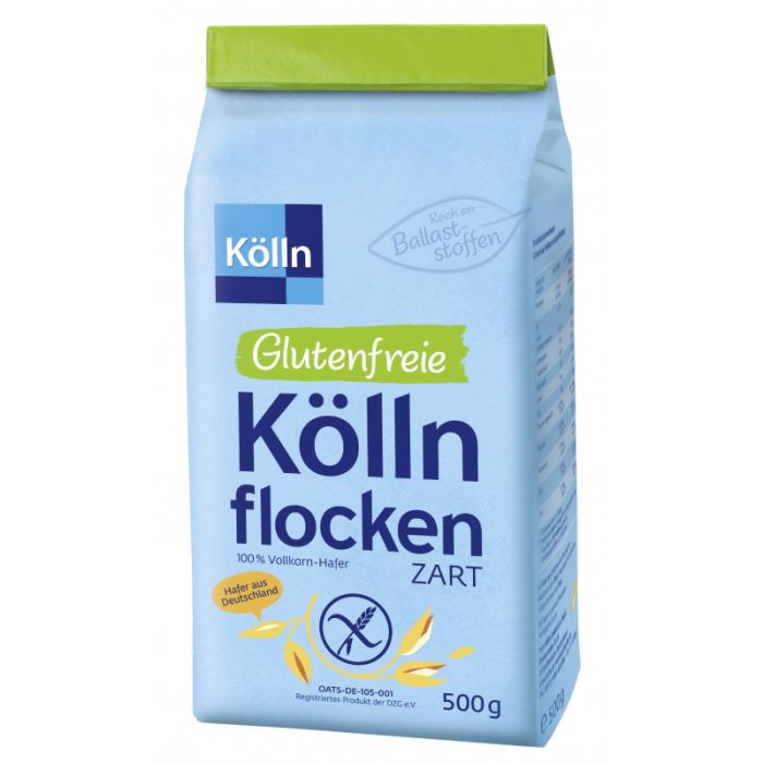 Glutenfreie Köllnflocken zart 500g - 100 % Vollkorn-Hafer-4000540000177