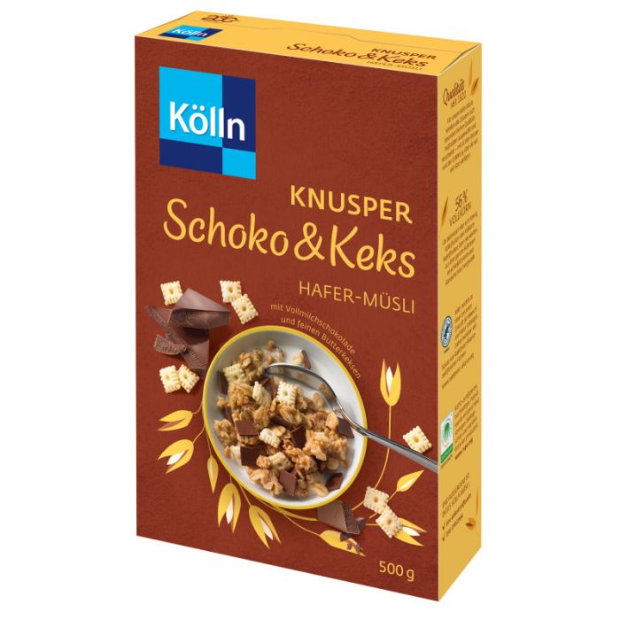 Kölln Knusper Schoko & Keks Hafer-Müsli 500g -4000540003222