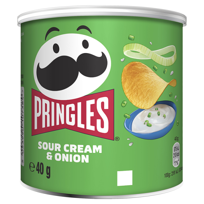 Pringles Sour Cream & Onion à 40g-5053990107384