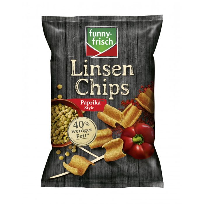 Funny Frisch Linsen Chips Paprika Style 90g-4003586104120