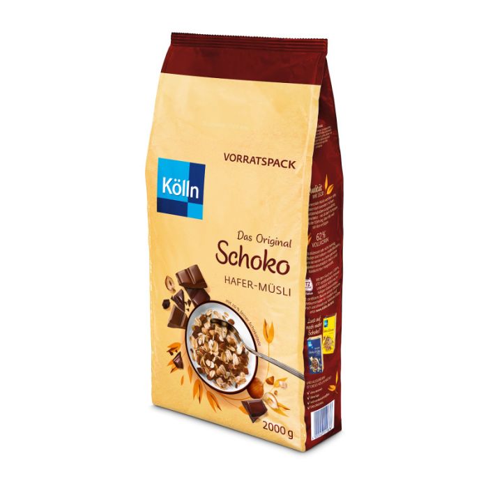 Kölln Schoko Hafer-Müsli 2000g mit 20 % feiner Schokolade-4000540011876