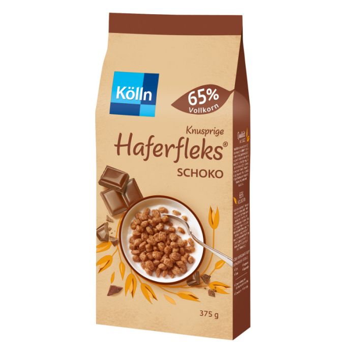 Kölln Knusprige Haferfleks® Schoko 375g-4000540091069