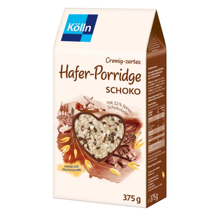 Kölln Cremig-zartes Hafer-Porridge Schoko 375 g -4000540010732