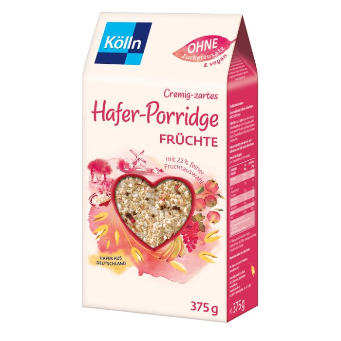 Kölln Cremig-zartes Hafer-Porridge Früchte 375g-4000540010701