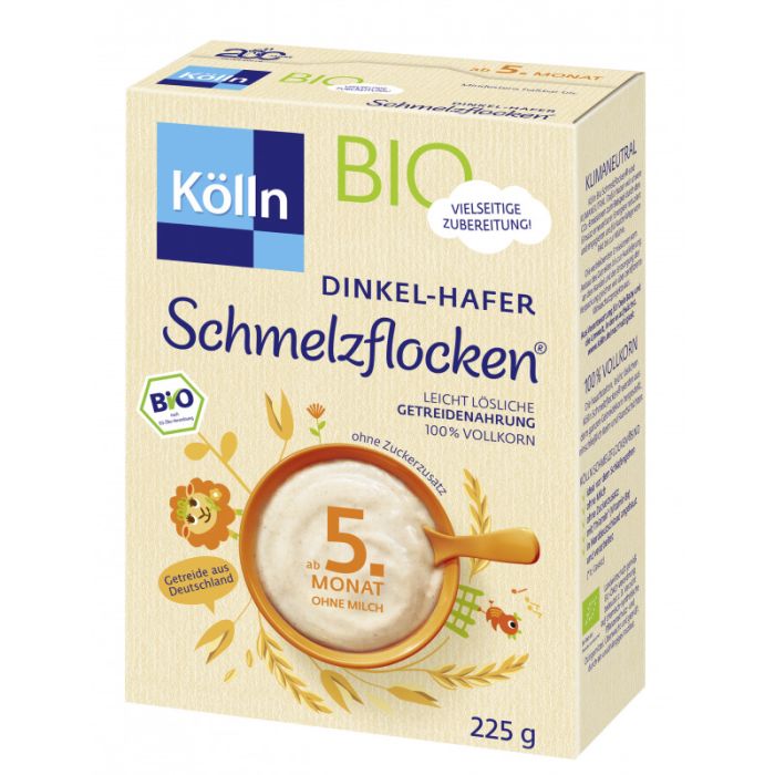 Kölln Bio Schmelzflocken® Dinkel-Hafer 225g-4000540002546