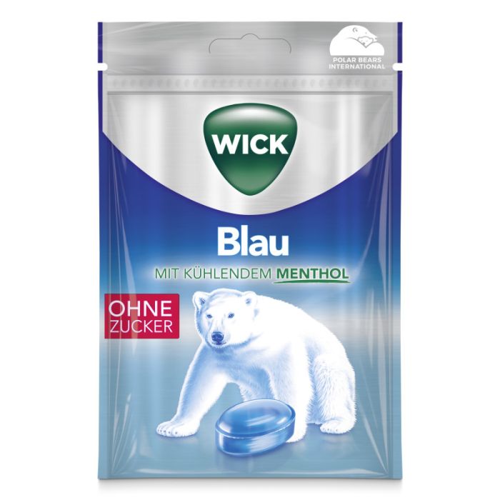 WICK Blau Menthol ohne Zucker 72g-4030300022033