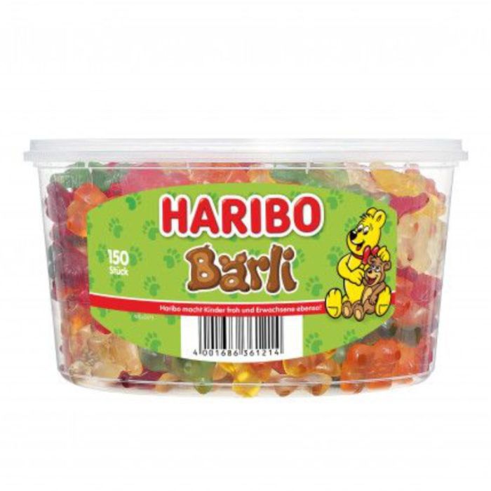 Haribo Fruchtgummi Baerli Dose 150 St = 1200g-4001686361214