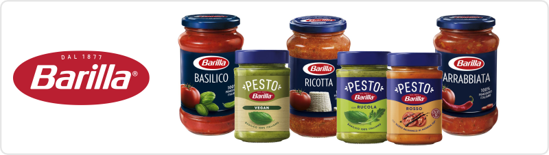 Barilla Nudeln + Pesto Produkte