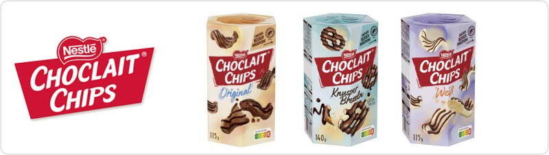 Choclait Chips Varianten