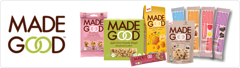 MadeGood bars and cookies